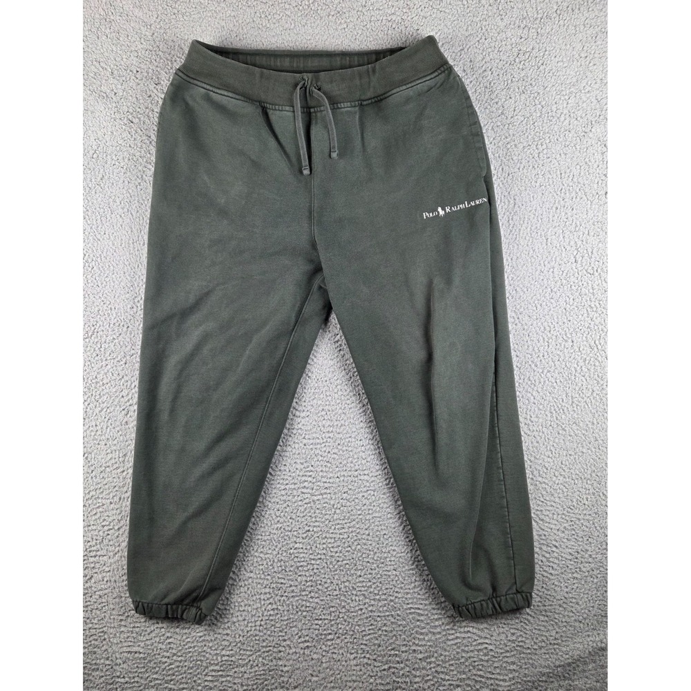 Polo Ralph Lauren Sweatpants Mens Large Gray Fleece Pull On Lounge Athleisure